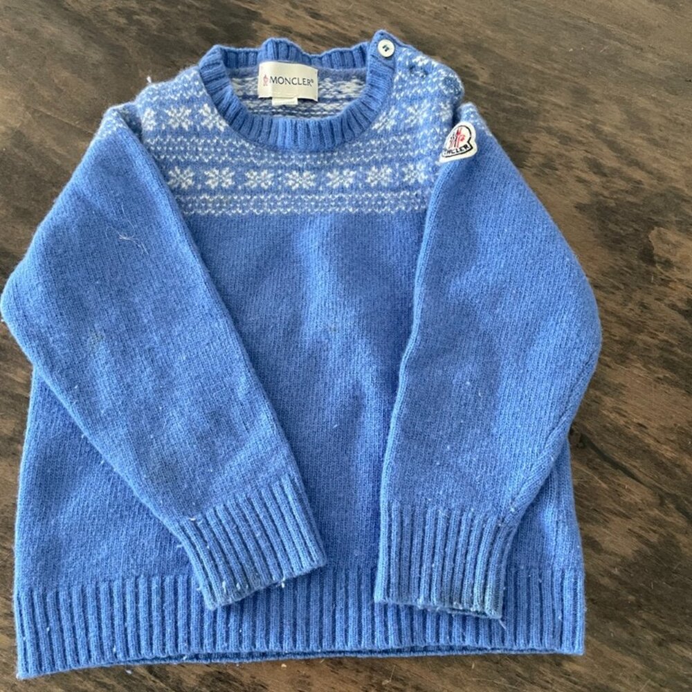 Baby Moncler Sweater Size 3-6 months